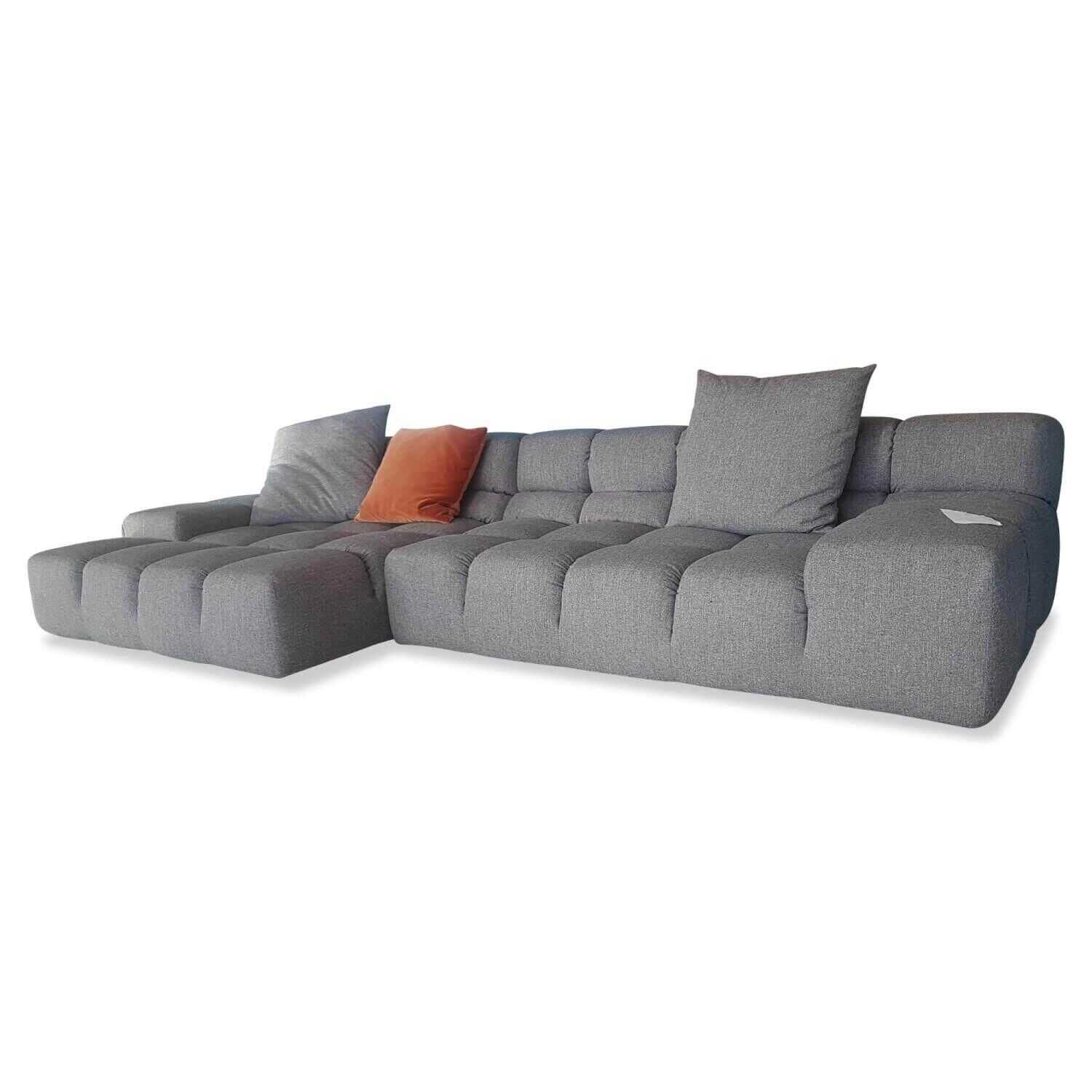 bb-italia-ecksofa-tufty-time-stoff-extra-edit-beola-grau-mit-3-kissen-1d8521057bfe B&B Italia - Ecksofa Tufty Time Stoff Extra Edit Beola Grau mit 3 Kissen - 1