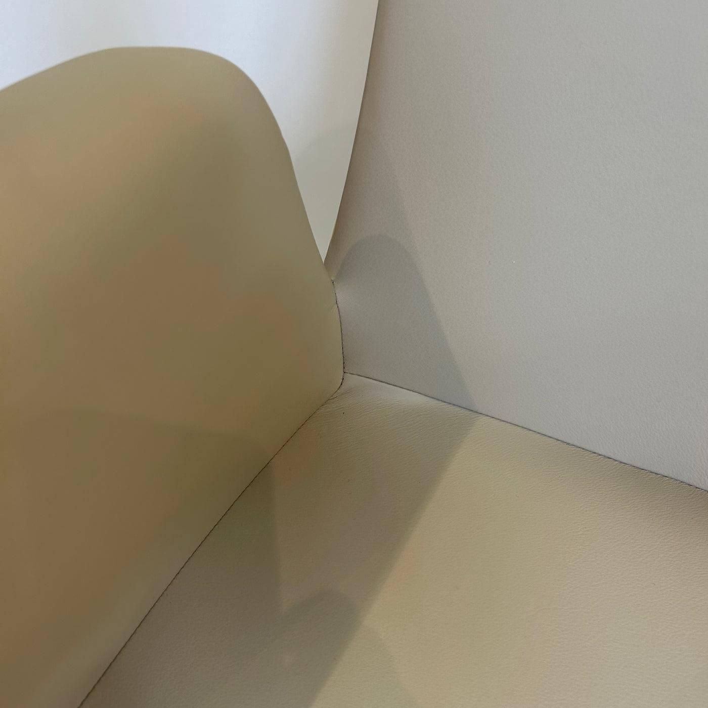 Walter Knoll - Armlehnstuhl Liz 1314 Leder Ascot Pearl Beige Gestell Bronze Schwarz Matt Hoher Rücken - 7
