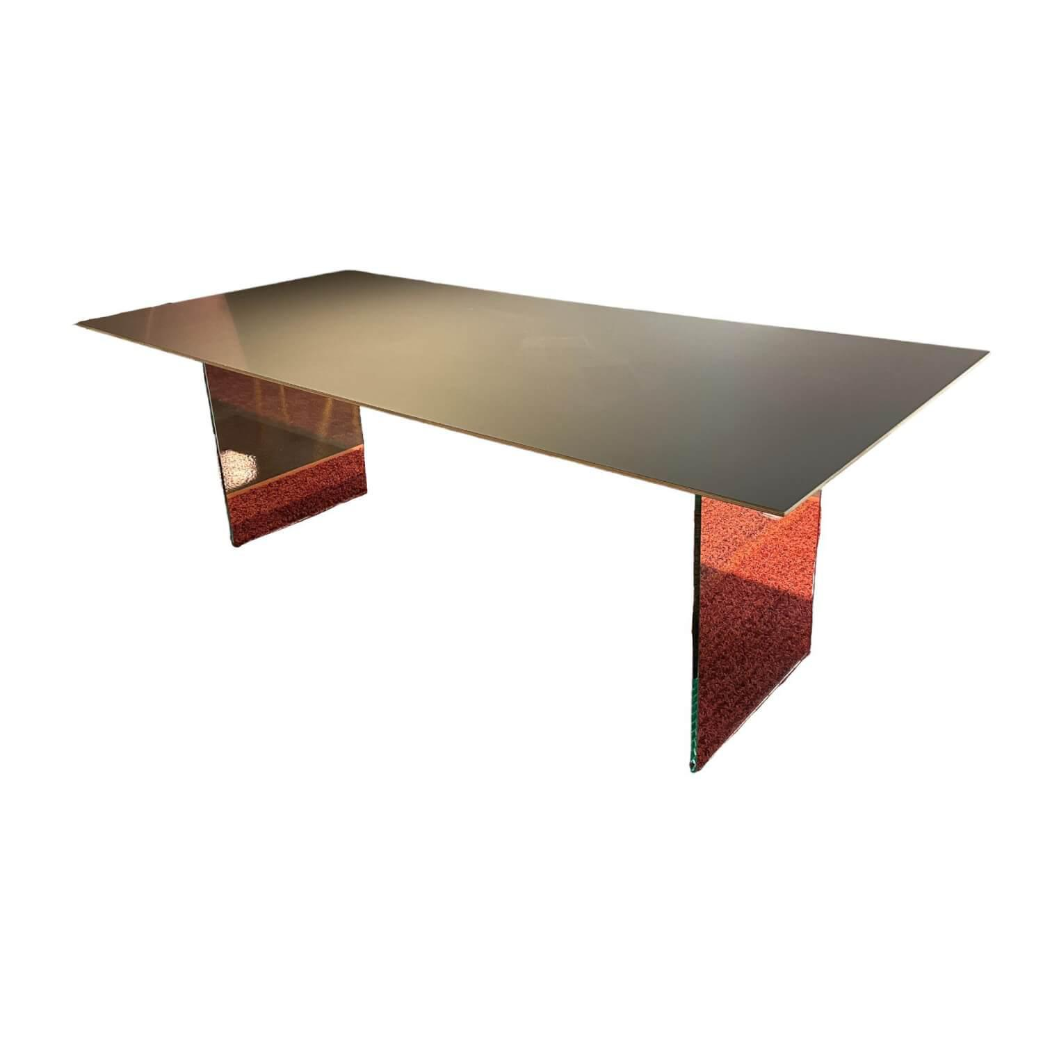 Esstisch Tischplate Fenix Mit Glaswangen
