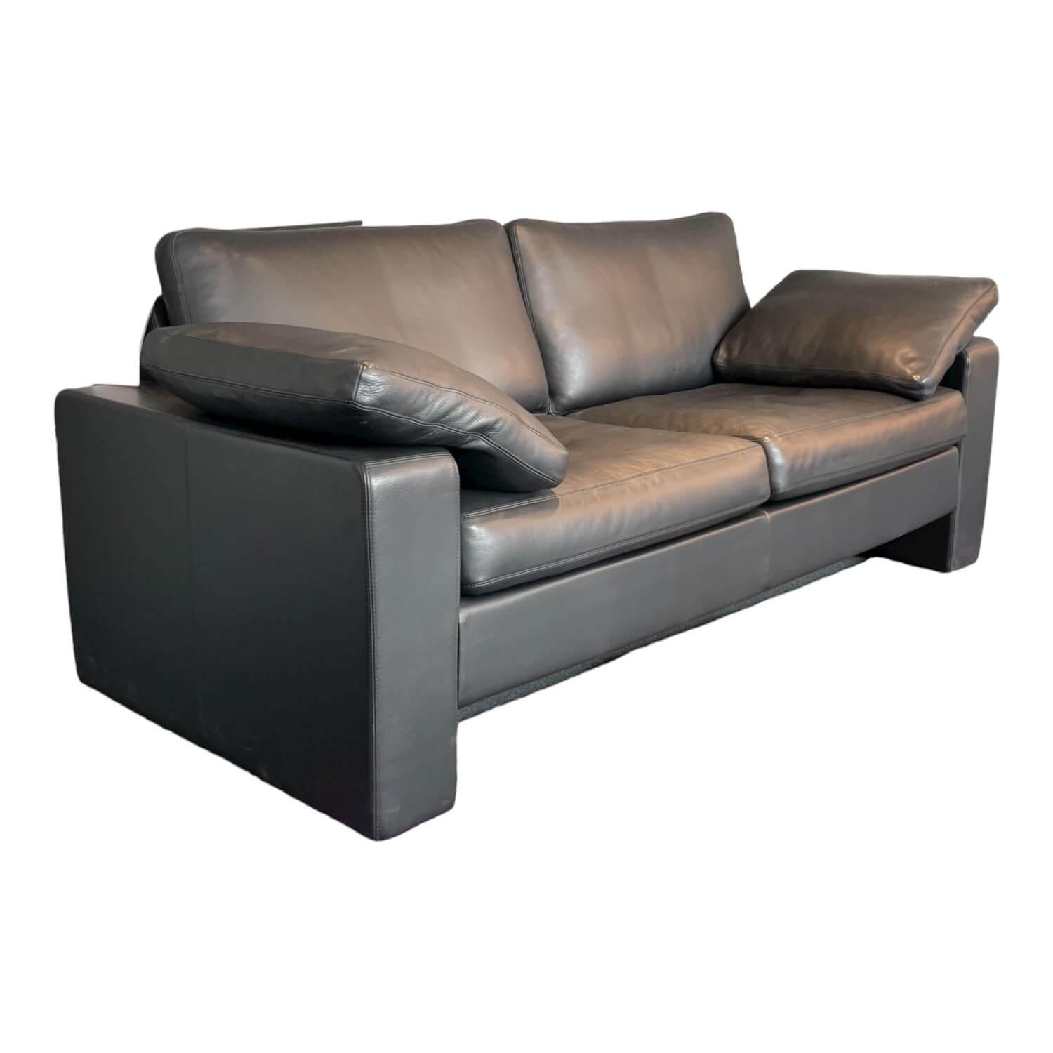 Sofa Conseta Leder 286 Schwarz