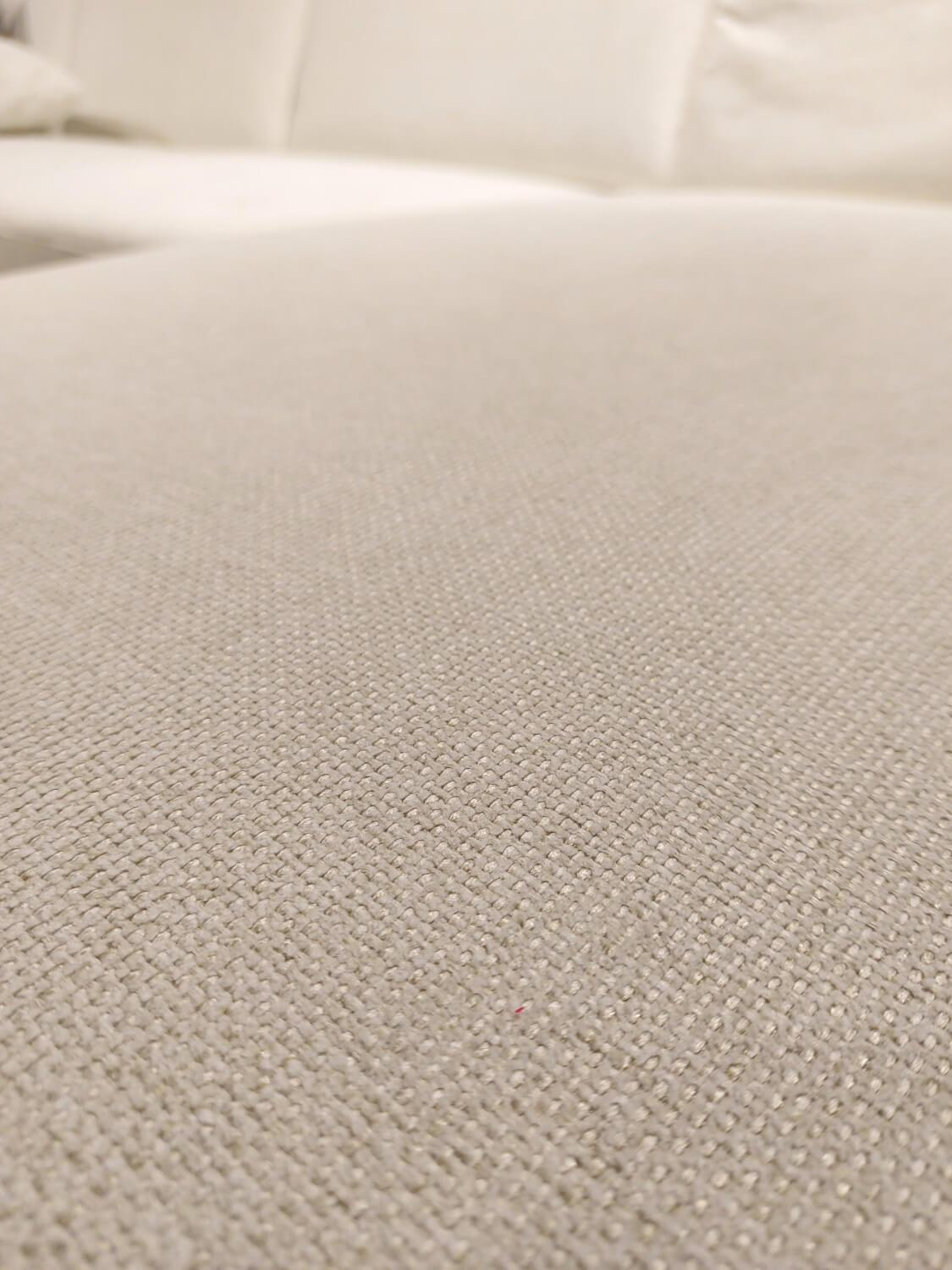 Zehdenick - Wohnlandschaft ZE-EM23048 Stoff Cyber Natur Beige Creme Alufüße Schwarz - 2