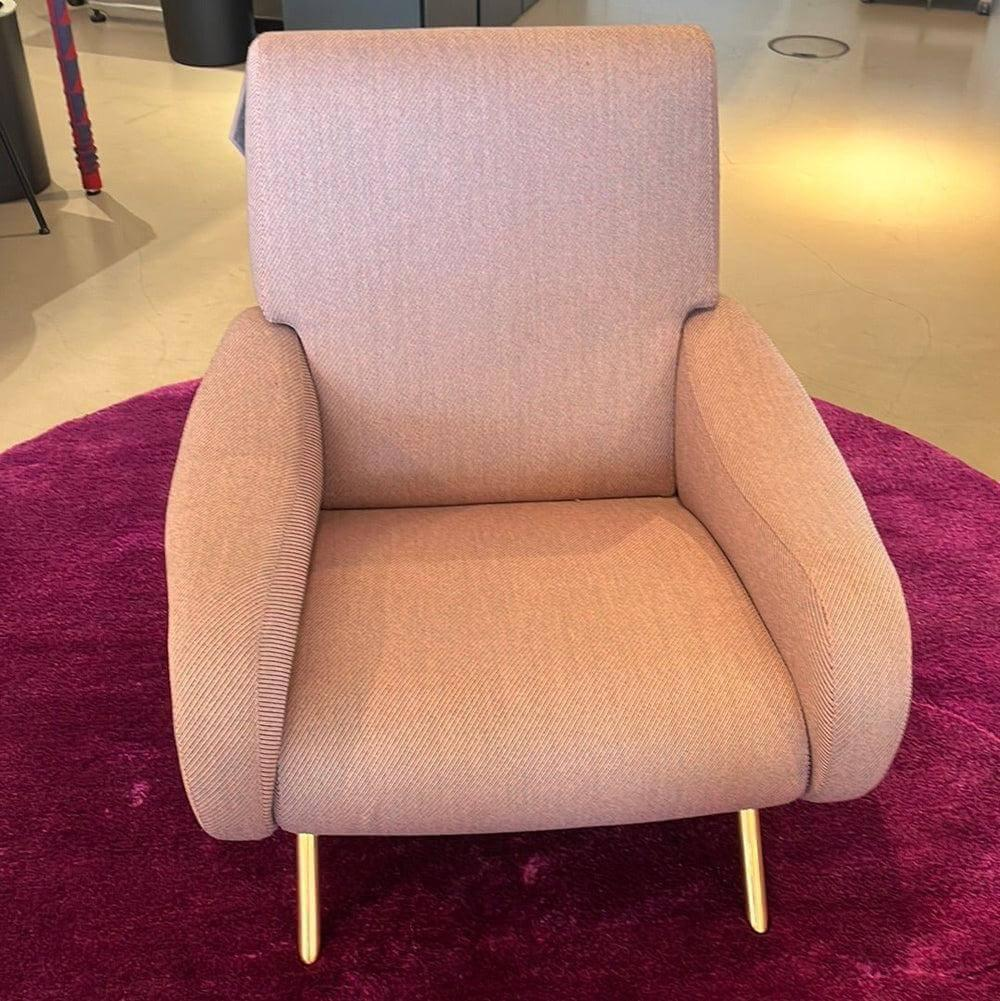 Cassina - Sessel Lady Stoff Everest Masai S Rosa Gestell Stahl Messingfarbig - 3
