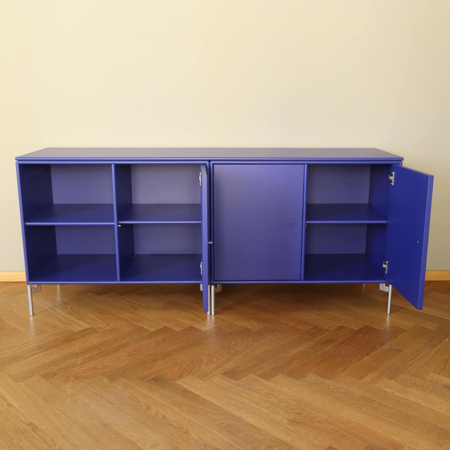 Montana - Sideboard Save Lack 135 Monarch Blau Beine Chrom - 2