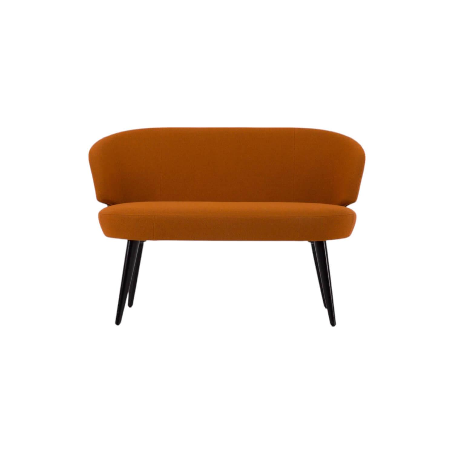 Werther - Bank Trick Stoff 111 92 Orange Gestell Holz Schwarz - 1