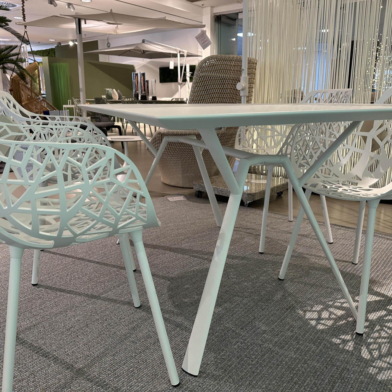 Fast - Outdoor Gruppe Radice Quadra Forrest Aluminium Weiß Pulverbeschichtet - 6