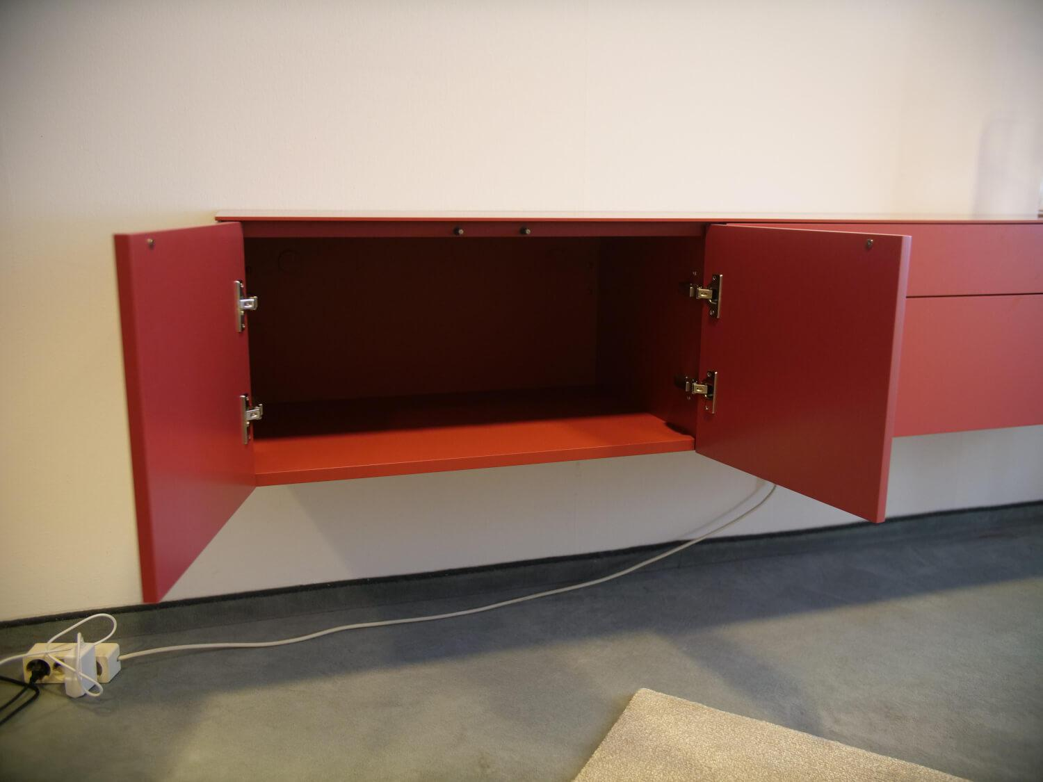 form1 - Sideboard F10 Hängend Lack Matt Magma A35 Mit Push To Open - 4