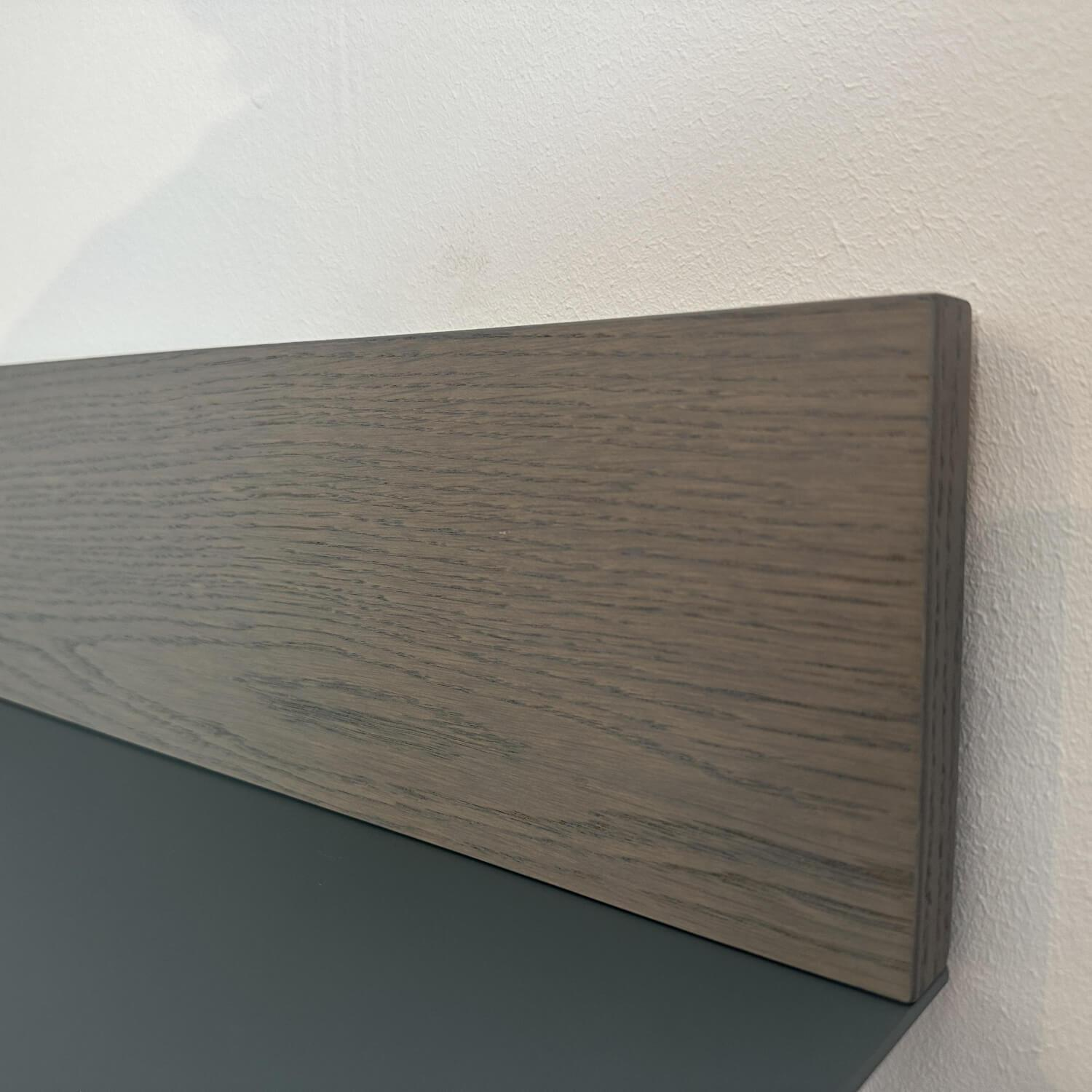 Contur - Sideboard 3900 Glattlack 498 Taubenblau Abdeckplatte Glas Gefrostet Inklusive 2 Wandboards - 9