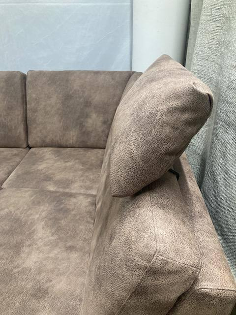 Dietsch - Ecksofa Enjoy Stoff 4 Hunter 800 Cappuccino Braun mit Relaxfunktion - 2