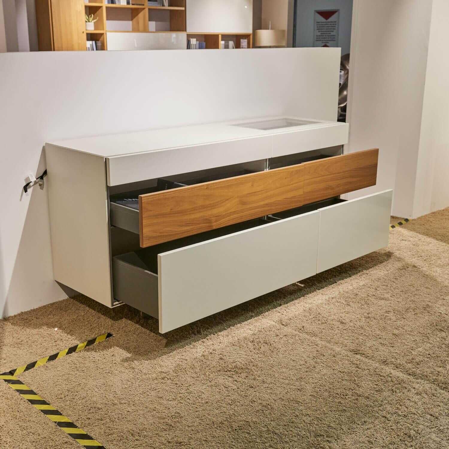 Hülsta - Sideboard Neo Lack Weiß Akzent Lack 1911 - 6
