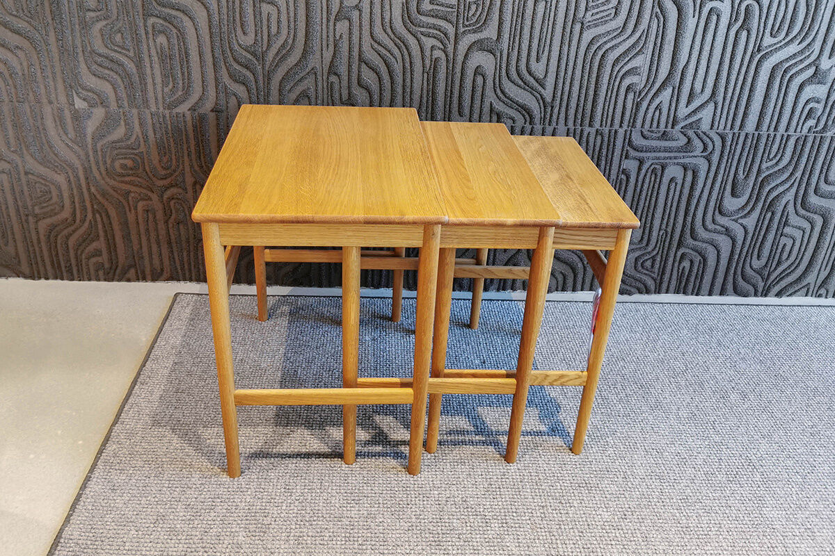 Carl Hansen & Søn - 3er Set Beistelltische Nesting Tables Eiche Geölt - 2