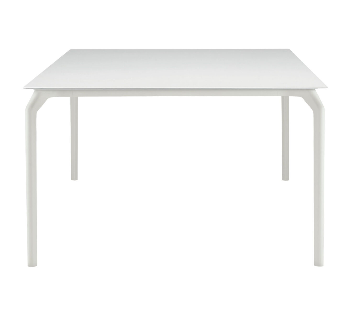 Tisch TecTischplatte LaminatFull Color Weiß Gestell Aluminium 