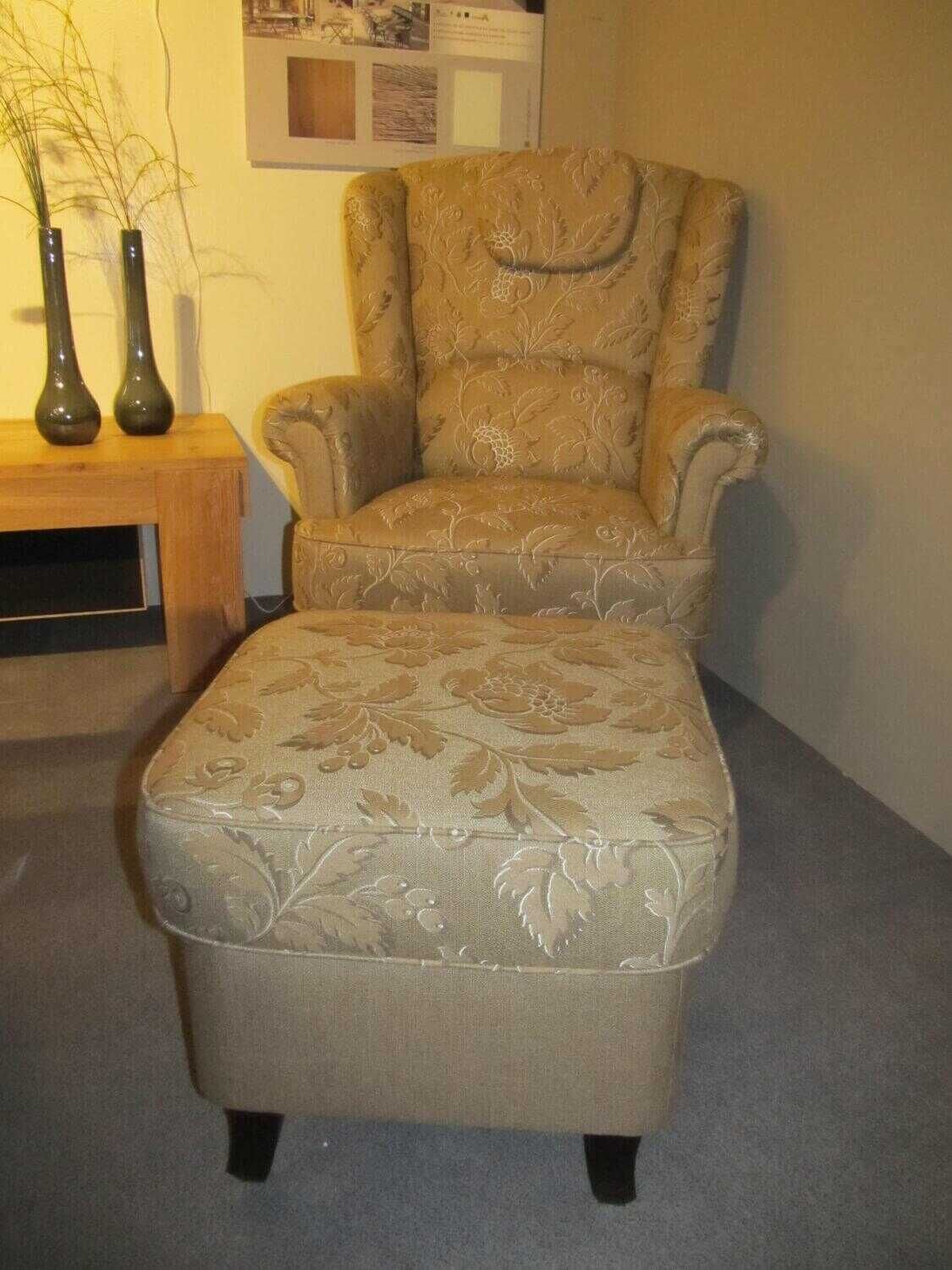 gepade-lehnsessel-stoff-beige-gemustert-mit-hocker-b3c4c5ac79e85c9c85af9077a Gepade - Lehnsessel Stoff Beige gemustert mit Hocker - 2