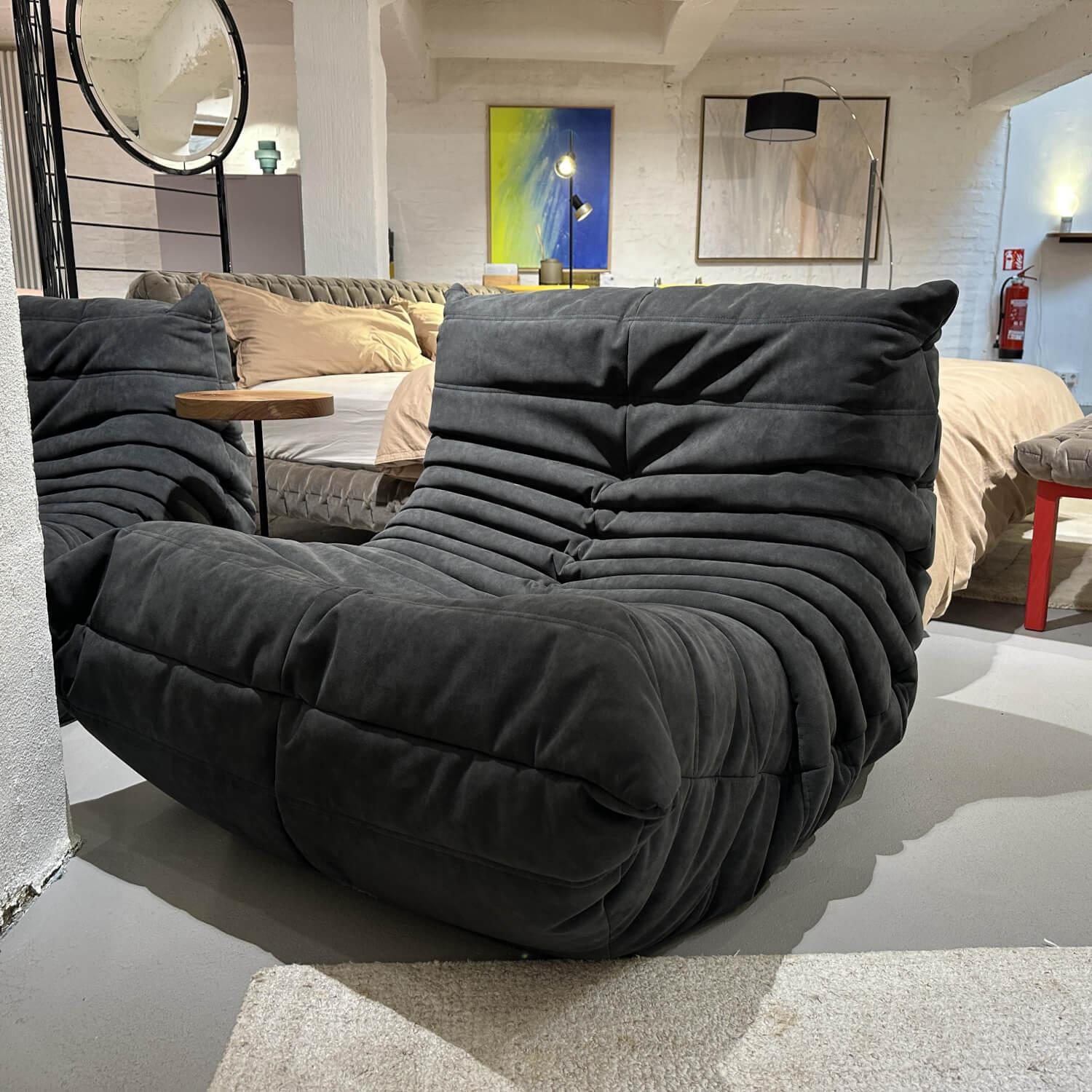 Ligne Roset - Sessel Togo Stoff S Alcantara Anthrazit - 8