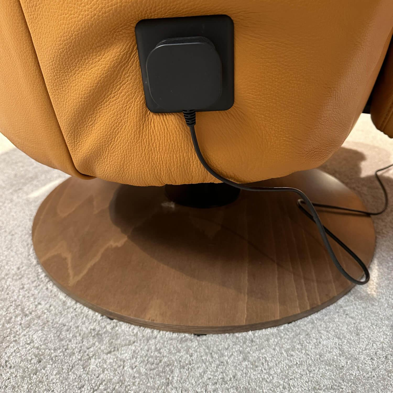 himolla - TV-Sessel Large 2-Motorig 7727 Leder 24 Longru Safran Braun Fuß Teller Buche Braun Mit Aufstehhilfe - 6