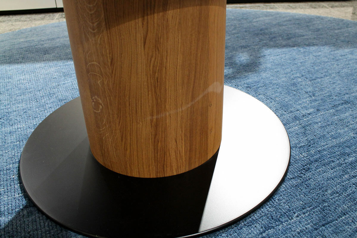 Scholtissek - Esstisch Firo Platte Knorrige Eiche Geölt Bodenplatte Stahl Schwarz - 5