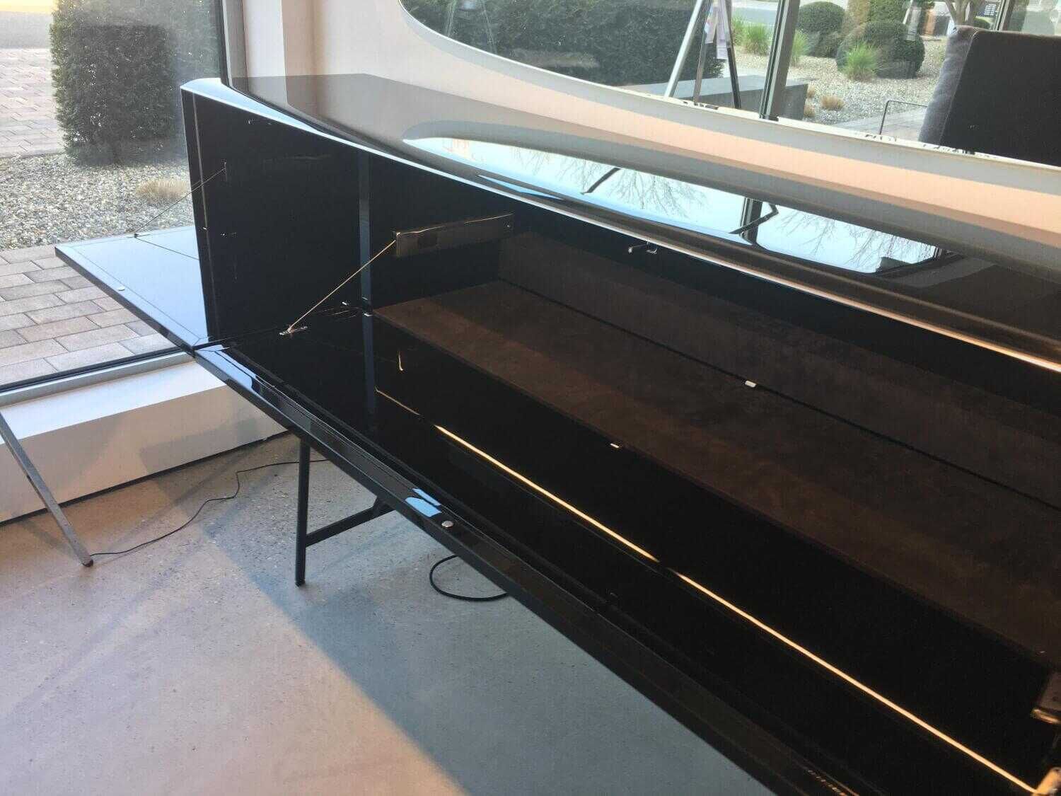 YOMEI - Highboard S 100 Lackiert Schwarz 82 Pantex Hochglanz - 13