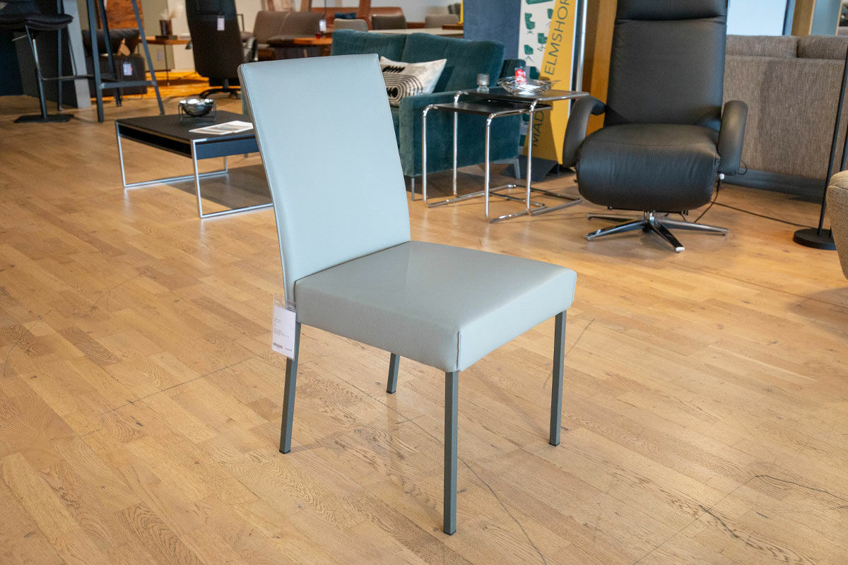 Rolf Benz - 6er-Set Stuhl 652 Leder 60.510 Beigegrau Gestell Umbragrau - 3