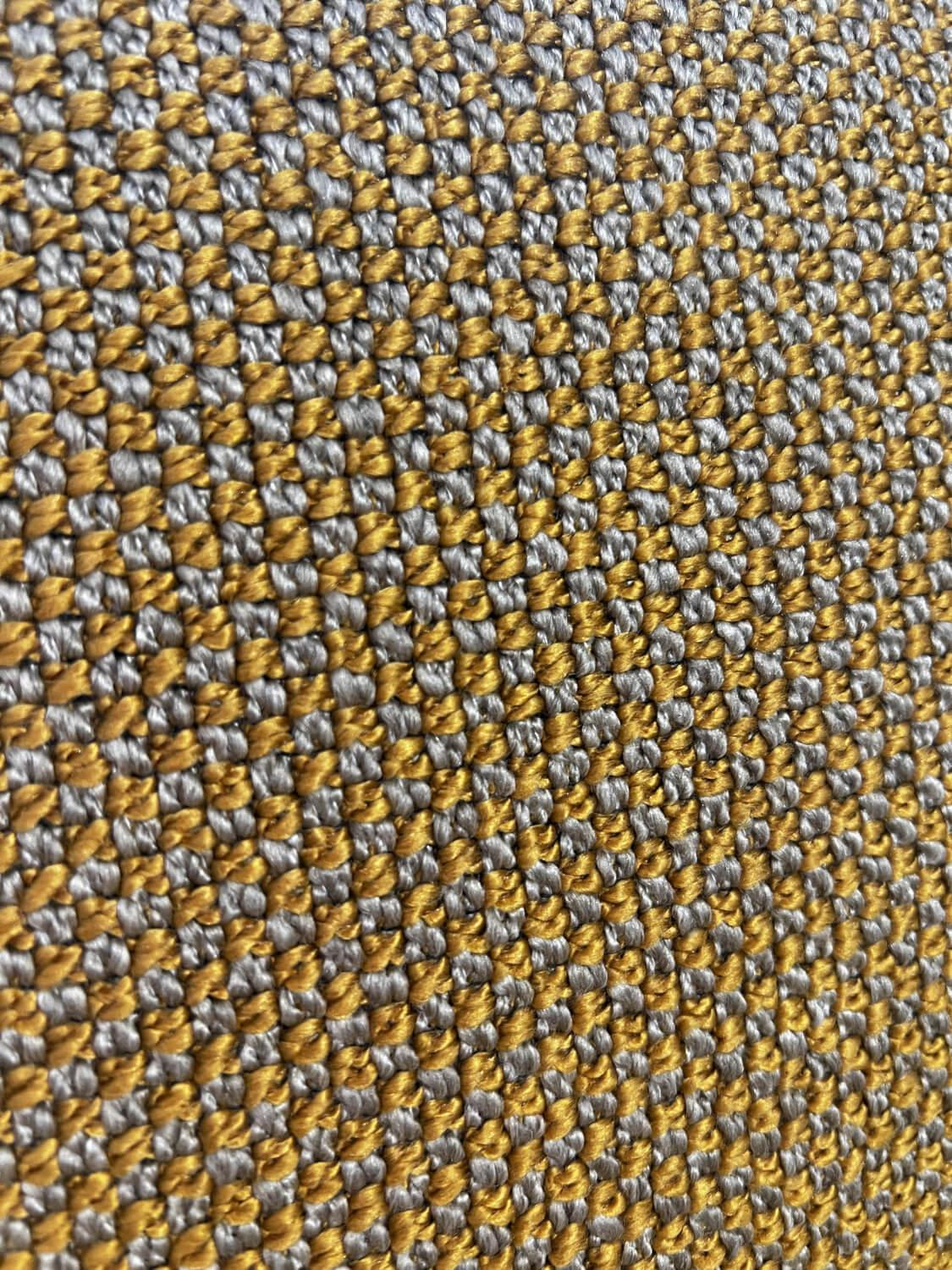 Rolf Benz - Sofabank Mera Stoff 24 355 Sonnengelb Gelb Gestell Stahl RAL 7022 Umbragrau Schwarz Pulverbeschichtet Matt - 5