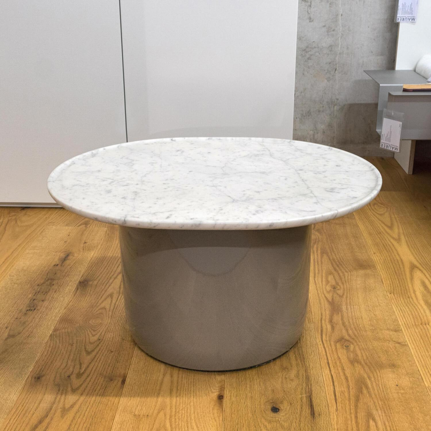 B&B Italia - Beistelltisch Button Oval Marmor Weiss - 3