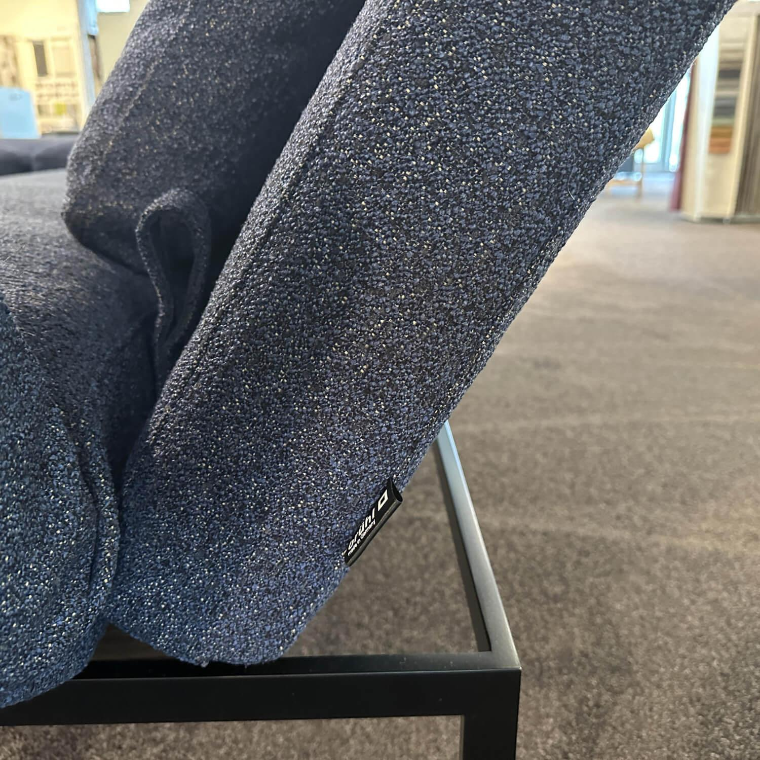 Brühl - Ecksofa Roro Medium Soft Stoff 4402 65 Blau Gestell Metall Schwarz Pulverbeschichtet Mit Drehsitz - 3