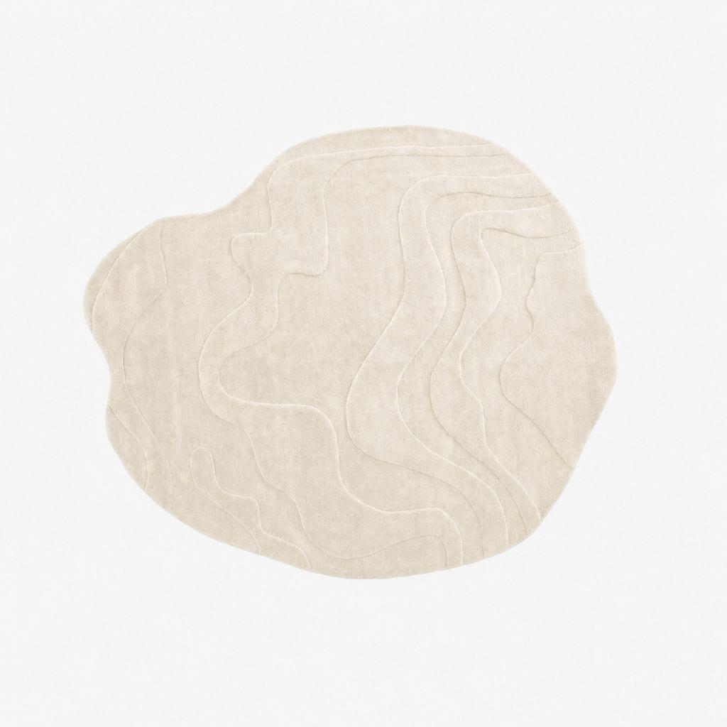 Ligne Roset - Teppich 230x270 Gavrinis 3 Wolle Leinenbeige Handgetuftet - 1