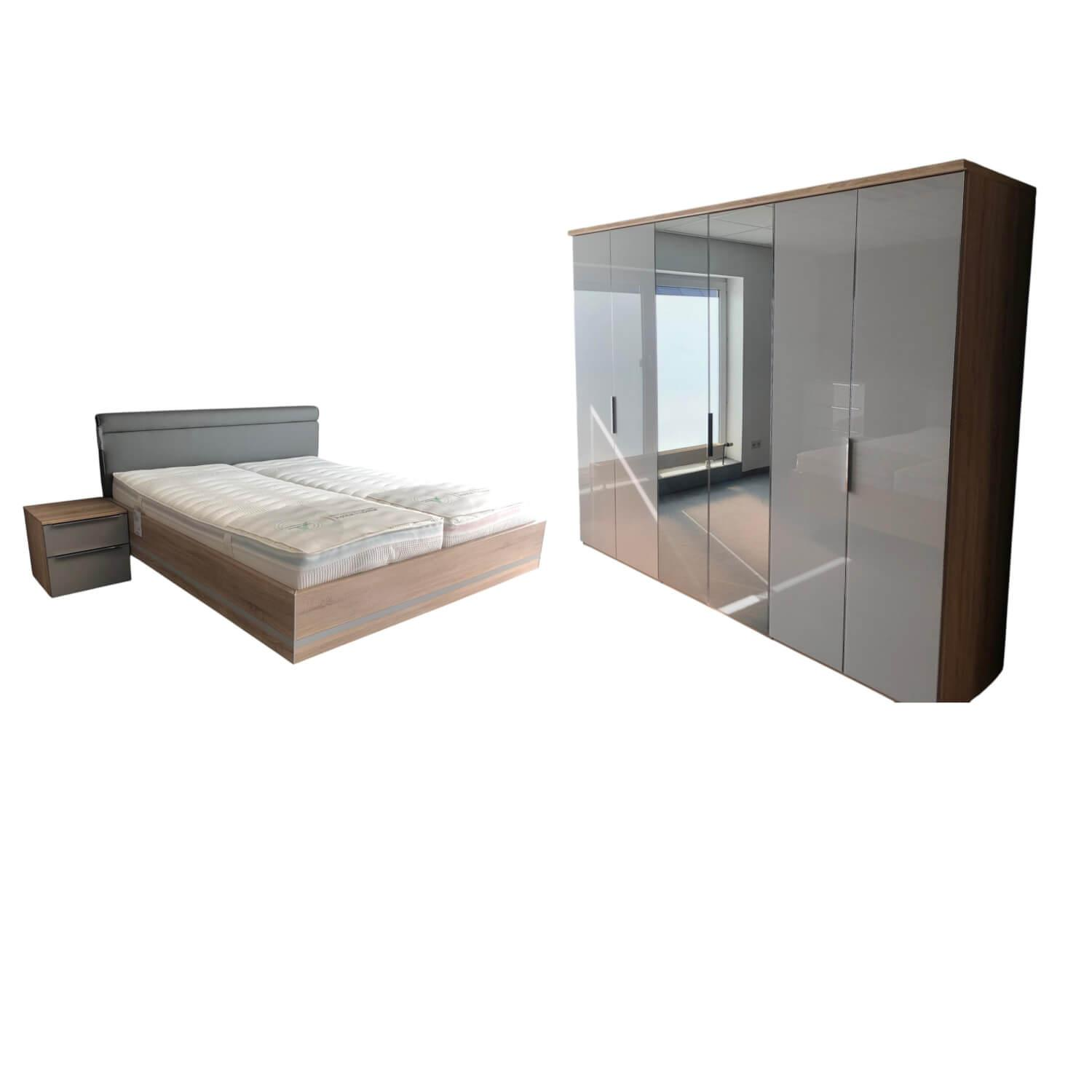 Nolte - Schlafzimmer Horizont 110 Concept Me 500 Alegro 2 Sonoma Eiche Nachbildung Glas Seidengrau - 1