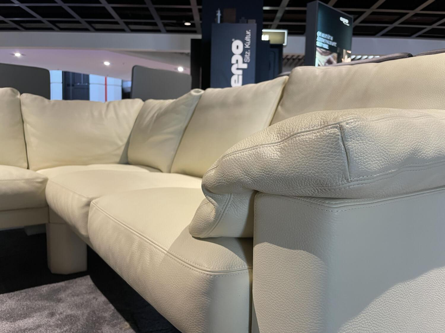 Erpo - Ecksofa CL 300 Leder 43 310 Beige Füße Mit Leder Bezogen Beige - 2