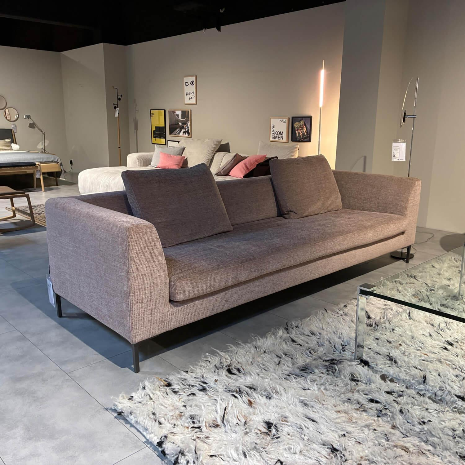 Flexteam - Sofa Planet 016 Stoff Giudecca 17 Rosa Abziehbar Füße Metall Anthrazit Lackiert - 5