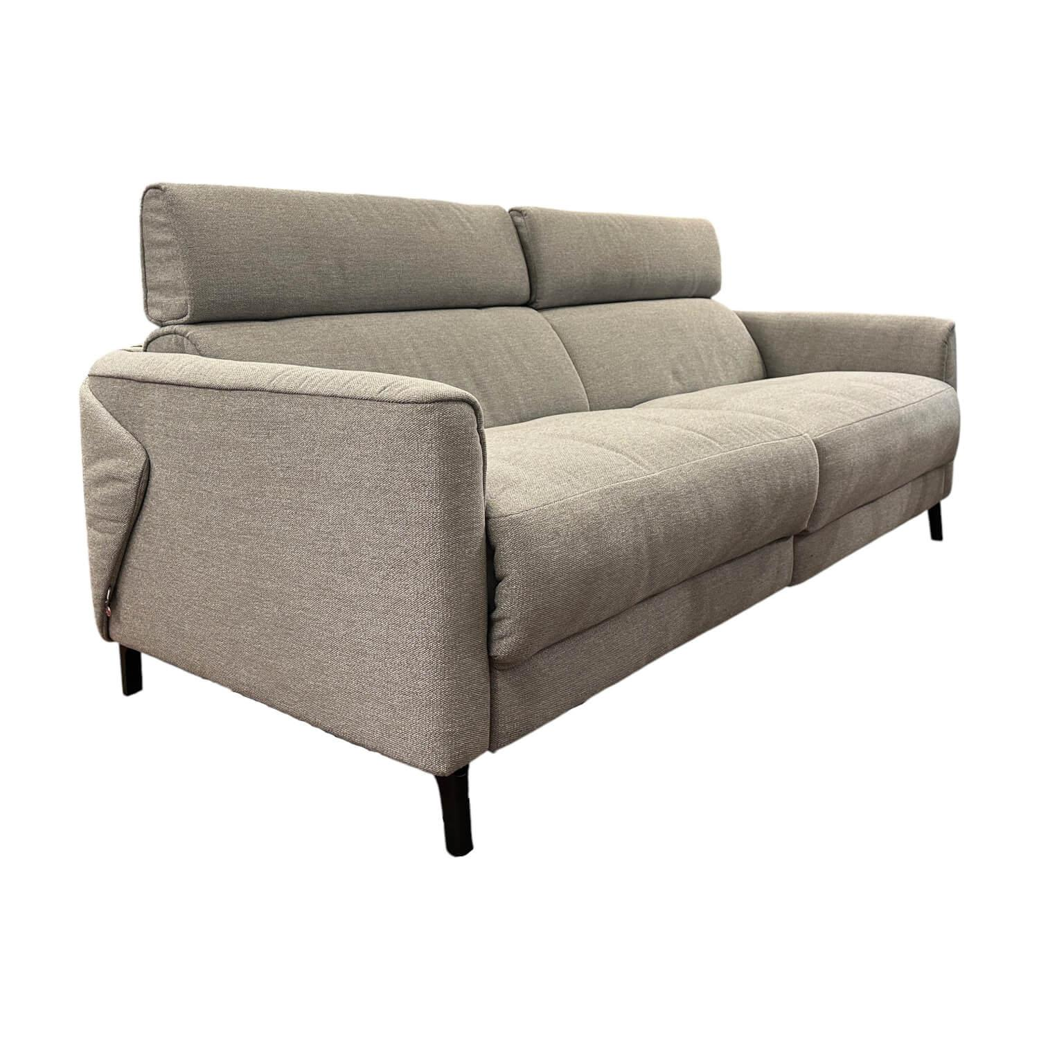 Rom - Sofa Matheo Stoff Aurelio Silber Füße Stahl Mattschwarz Lackiert Mit Elektrischer Verstellung - 1