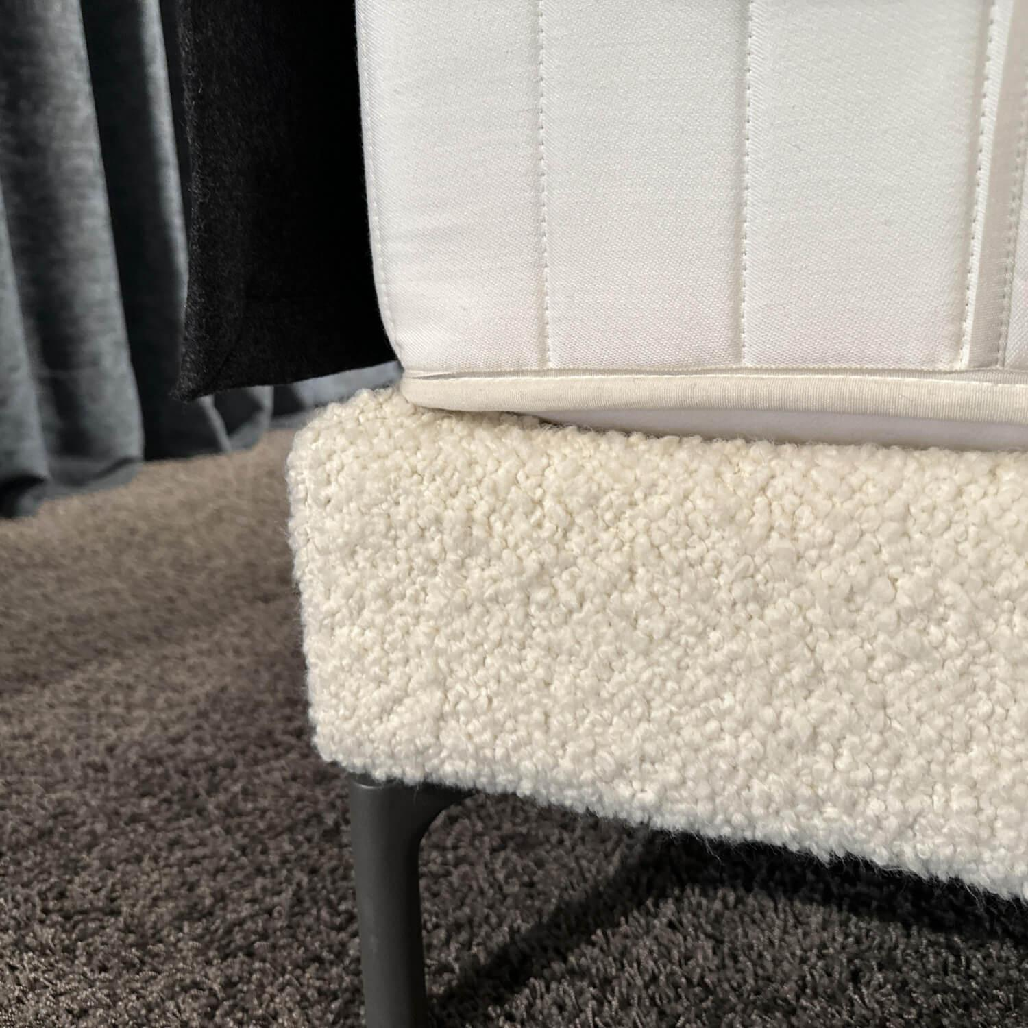 Schramm - Bett Cleo Origins Complete Stoff 4 Andy 2980 White Weiß Füße Metall Mit 2 Matratzen - 5