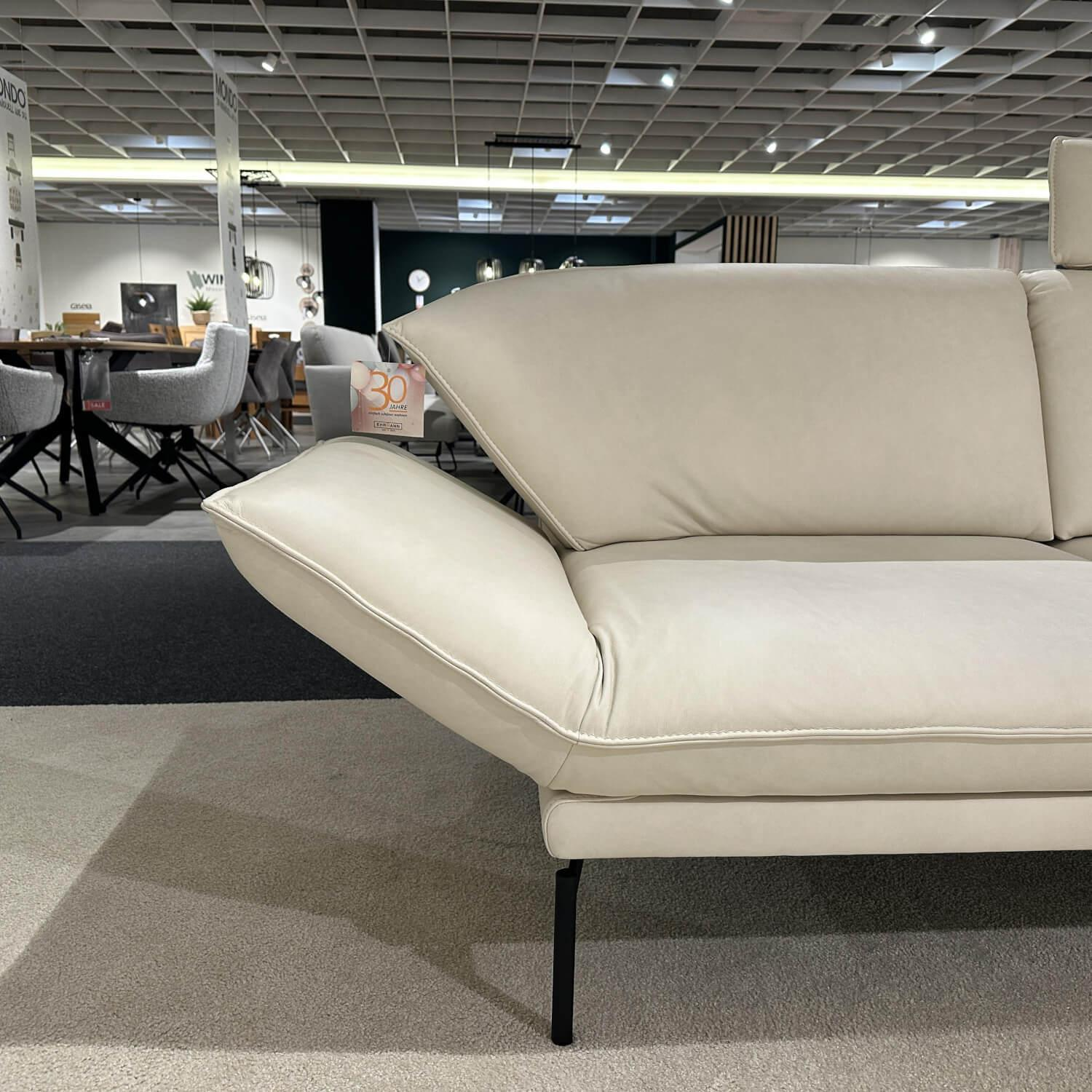 himolla - Sofa 2,5-Sitzer 1478 Leder Soft-N Yeti 63 Metallfuß Anthrazit Mit Drehsitz - 3