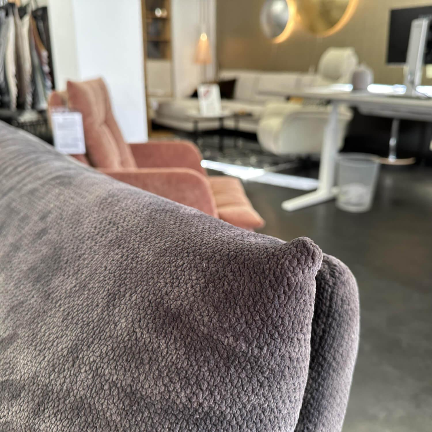 Bielefelder Werkstätten - Ecksofa Soulmate Stoff Phil IP1749 191 Blau-Grau Gestell Massivholz Füße Gleiter Anthrazit Inklusive Klapparmlehne - 5