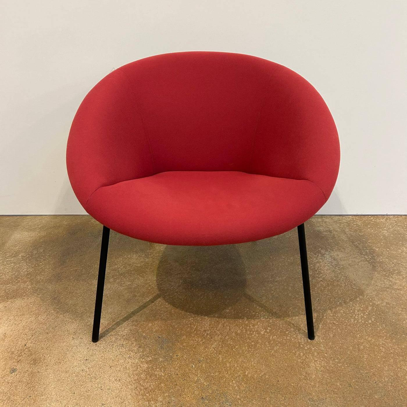 Walter Knoll - Sessel 369 10 Stoff Connor 3002 Rot Gestell Schwarz Matt Inklusive Kunststoffgleiter - 6