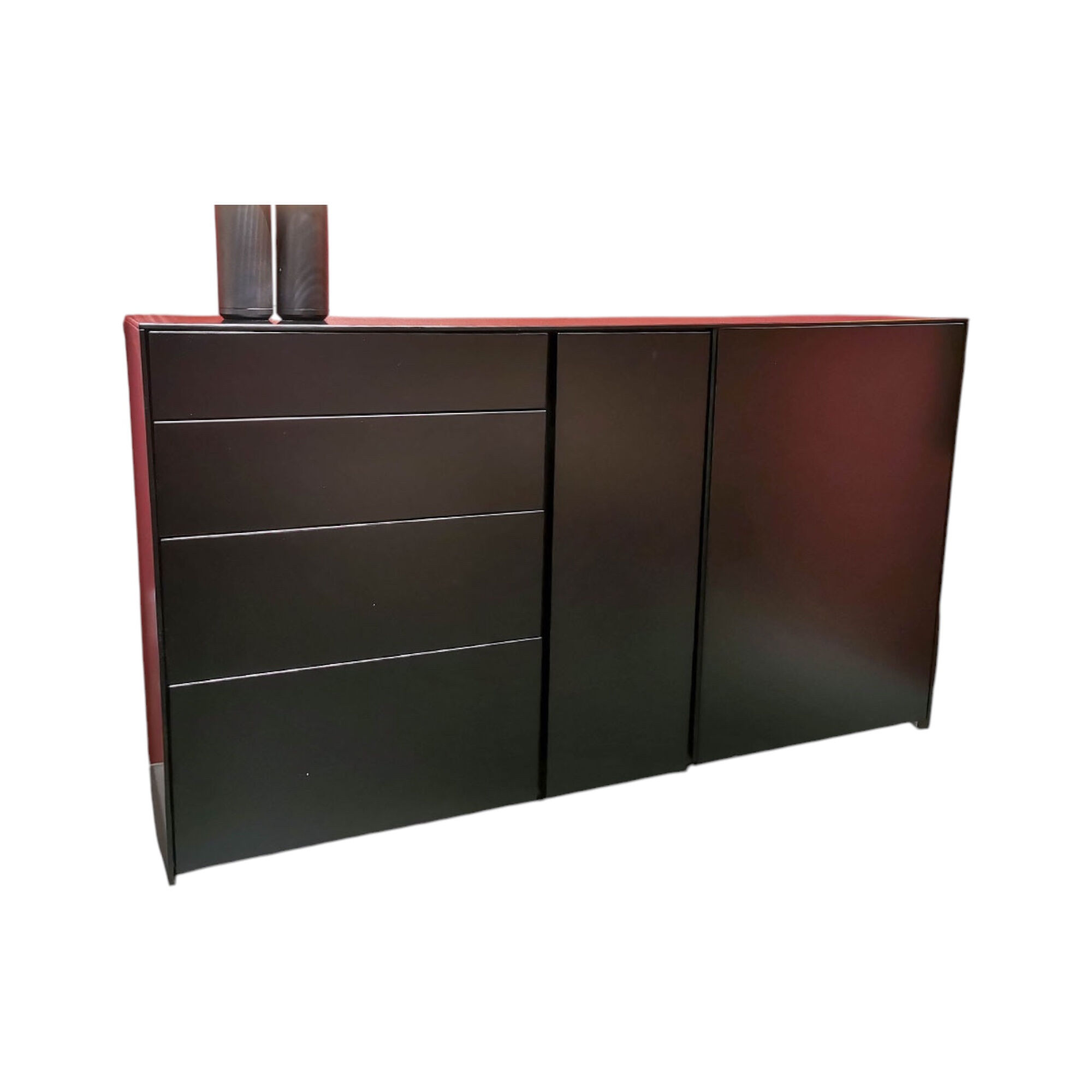 Schönbuch - Sideboard Stripes MDF Schwarz Lackiert Inklusive Schuhböden Lochblech - 1
