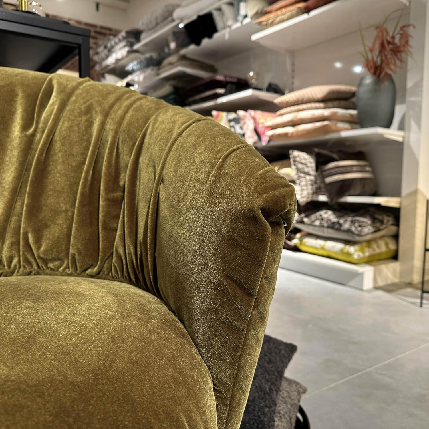 Bullfrog - Sessel Tonic Typ 146 Stoff Charmelle Royal Plush 14 Olivgrün Drehgestell Stahl Schwarz Pulverbeschichtet - 6