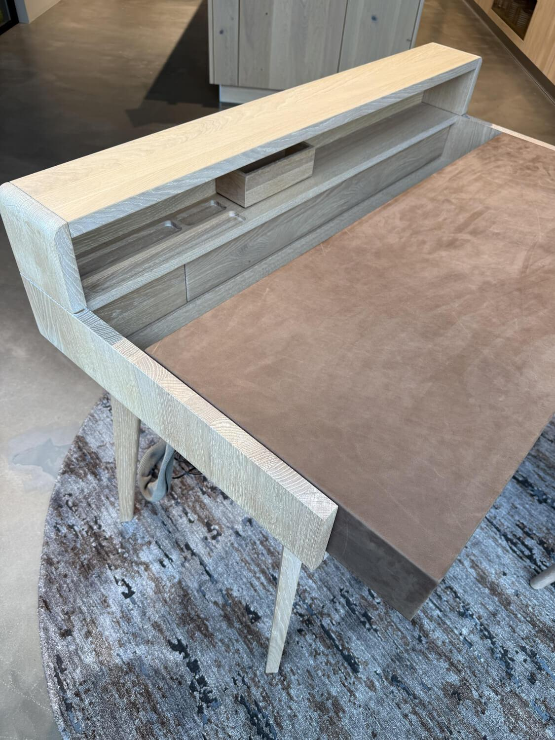 Team 7 - Sekretär Sol Eiche Weißöl Naturleder Taupe - 8