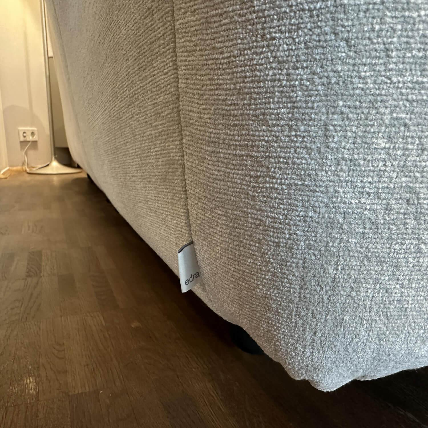 Edra - Sofa Grande Soffice Stoff Imperial T 8560 Beige Füße Mit Stoff Bezogen Rückenlehne Verstellbar - 6