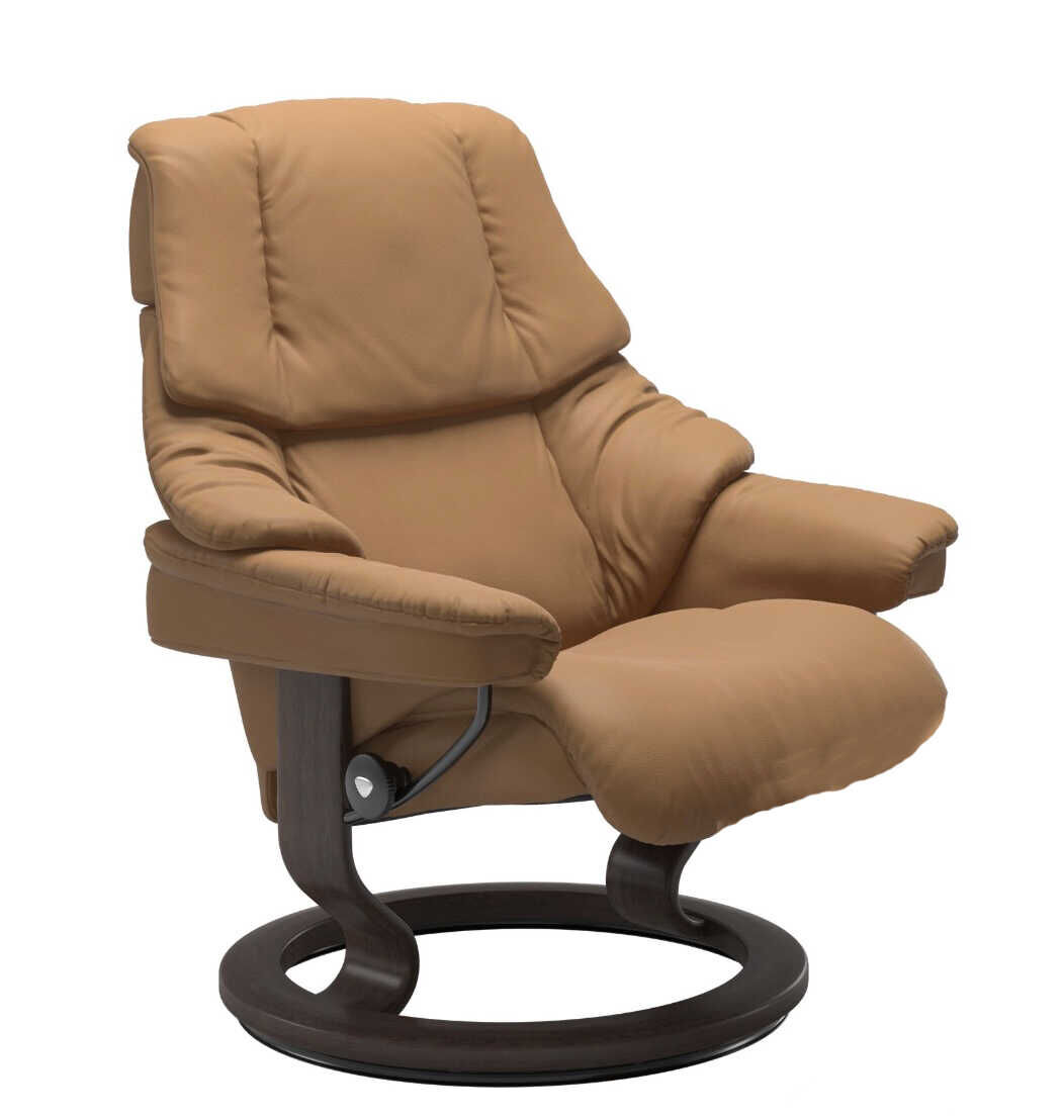 Stressless - Stressless Reno M Classic Base Leder Paloma Taupe - 1