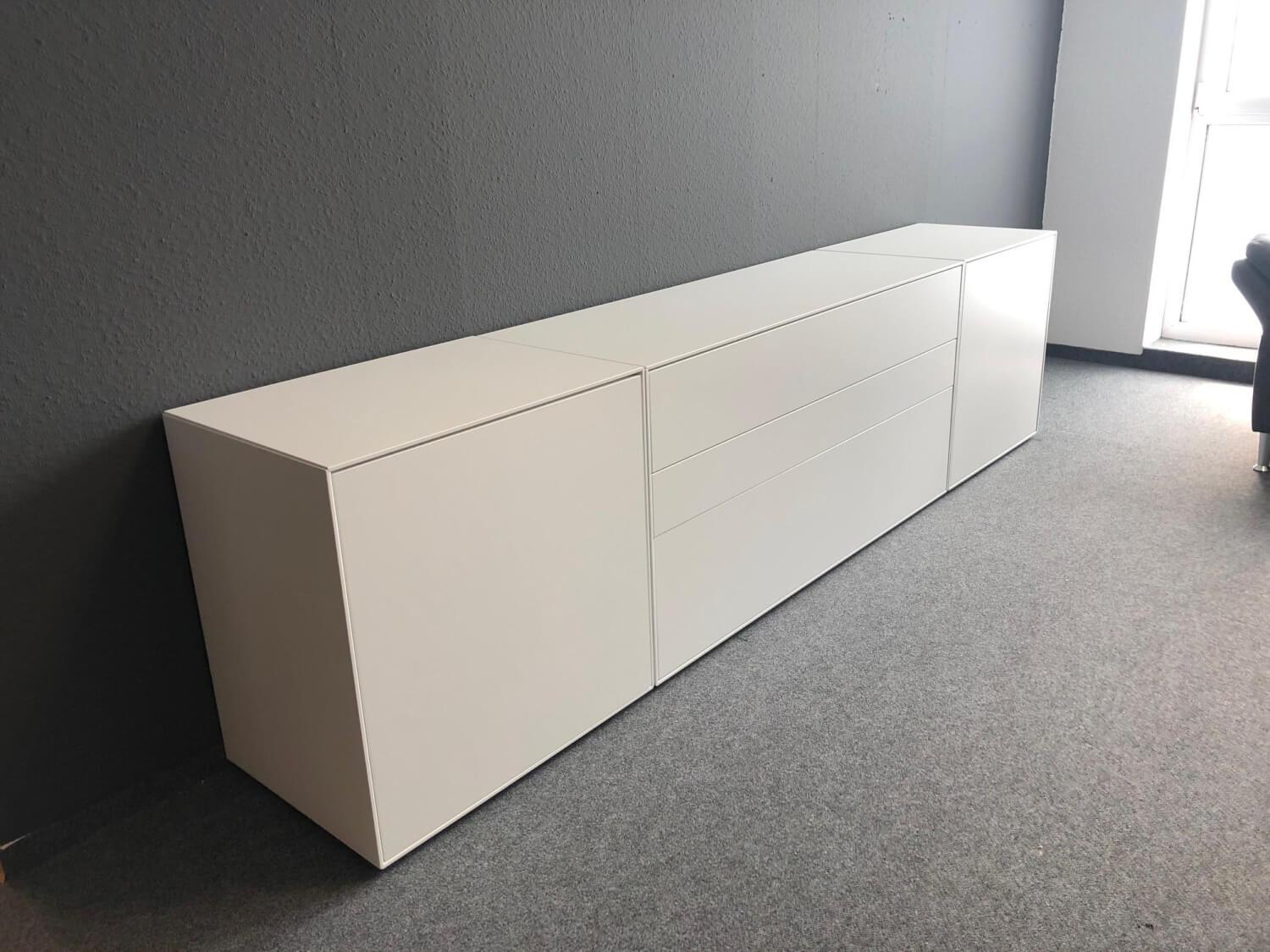 Hülsta - Sideboard Now Easy Lack Reinweiß Weiß Grifflos Mit Push To Open Beschlag - 3