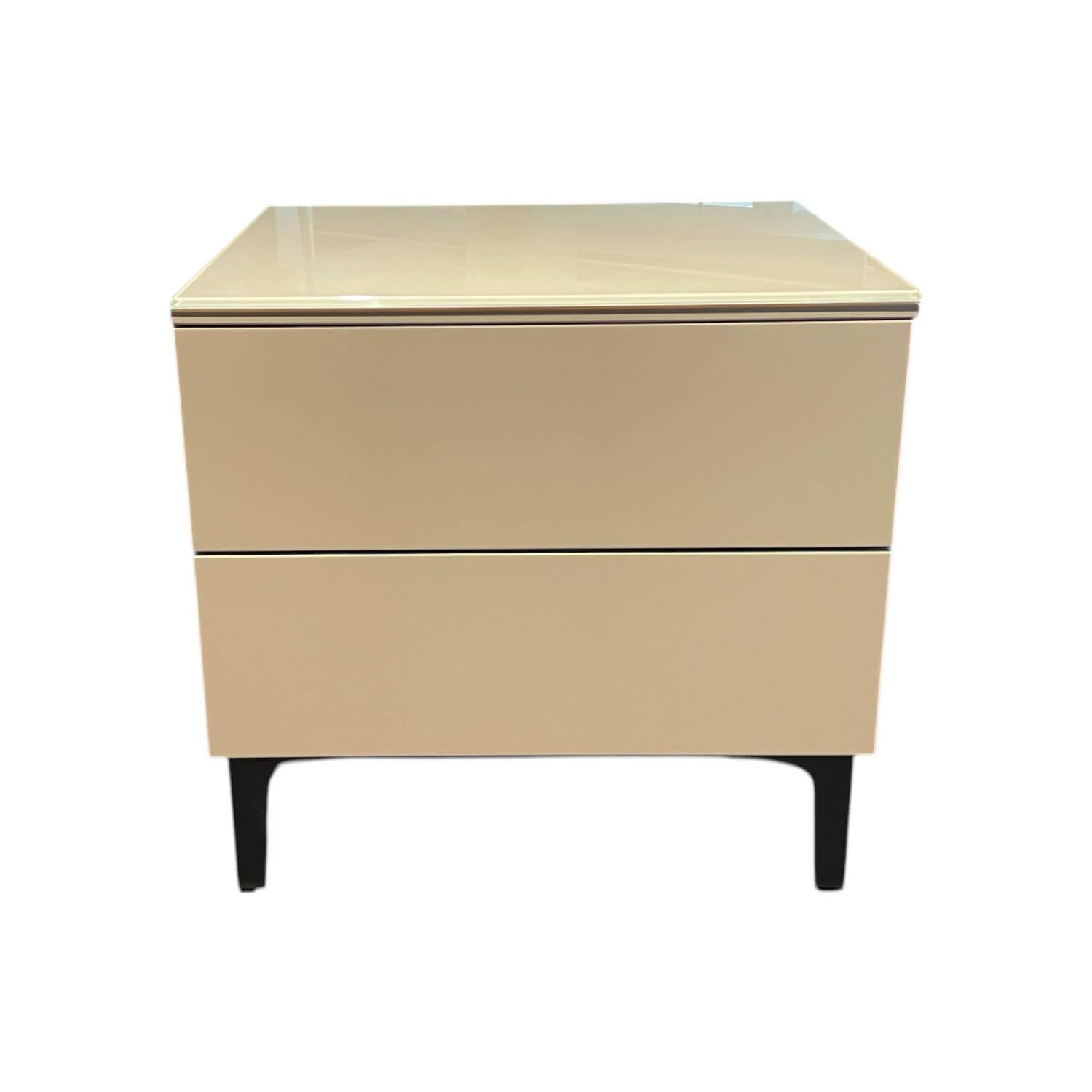 Hülsta - Konsole Multi R Lack Kaschmir Grau Beige Mit Push To Open - 1