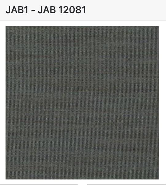 Sessel Mit Hocker 4585 R Stoff JAB 12081 Grau-Grün PG1 4-Sternfuß 886 Schwarz Matt