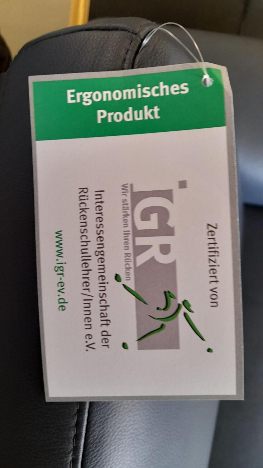 Arco - Garnitur 50017 Leder Arcolife Gala Fjord Blau Kufe Schwarz 2 Sofas - 5