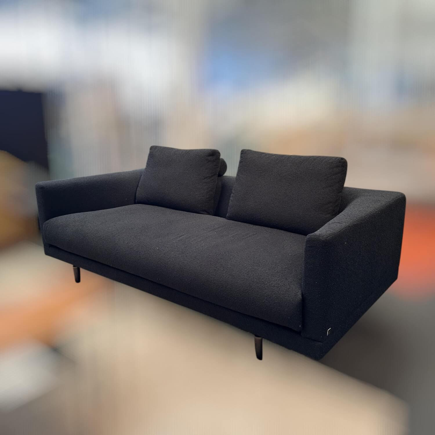 Bielefelder Werkstätten - Sofa Long Island Stoff Rhett BW1790-191 Anthrazit Fuß Esche Braun - 2