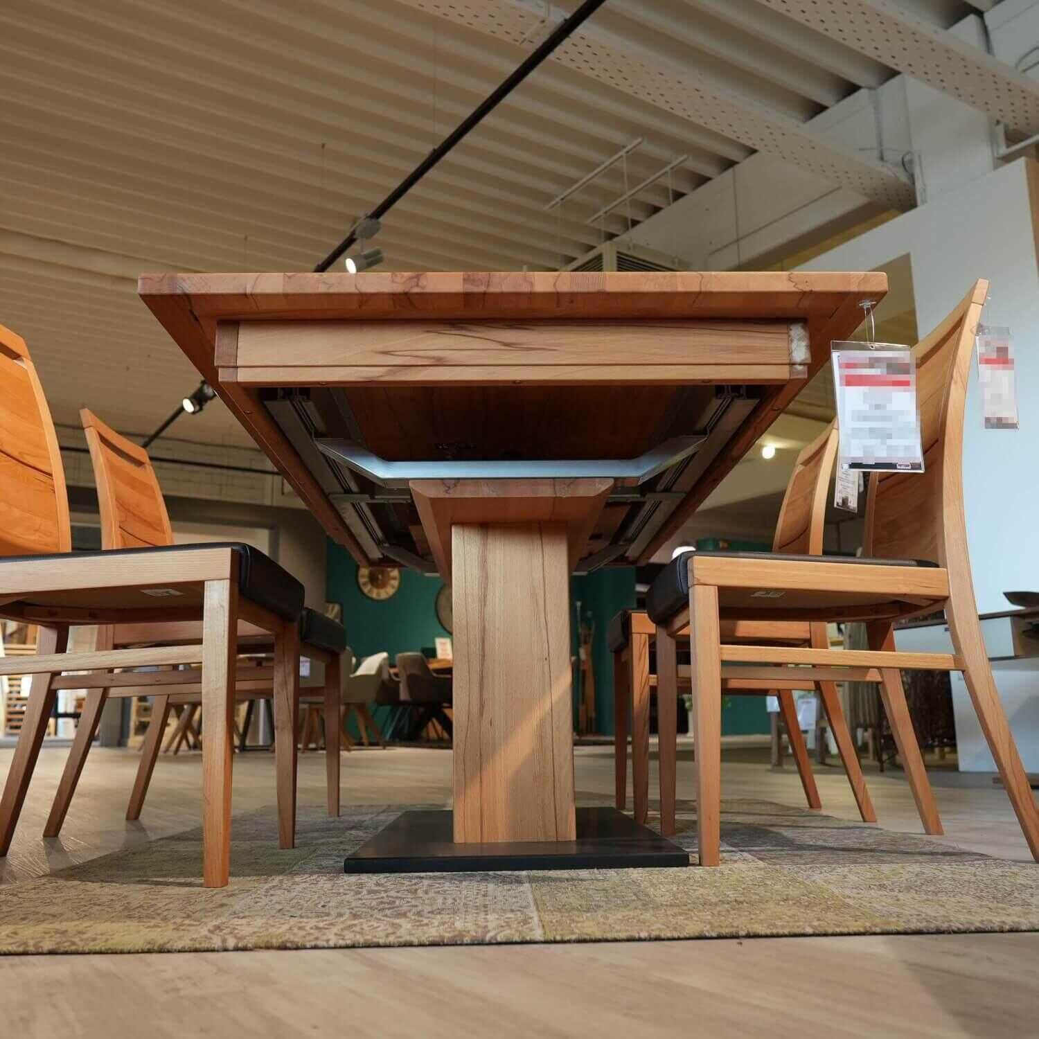 Essgruppe Casera Tisch Mit 4 Stühlen Leder Colarado Dunkelbraun