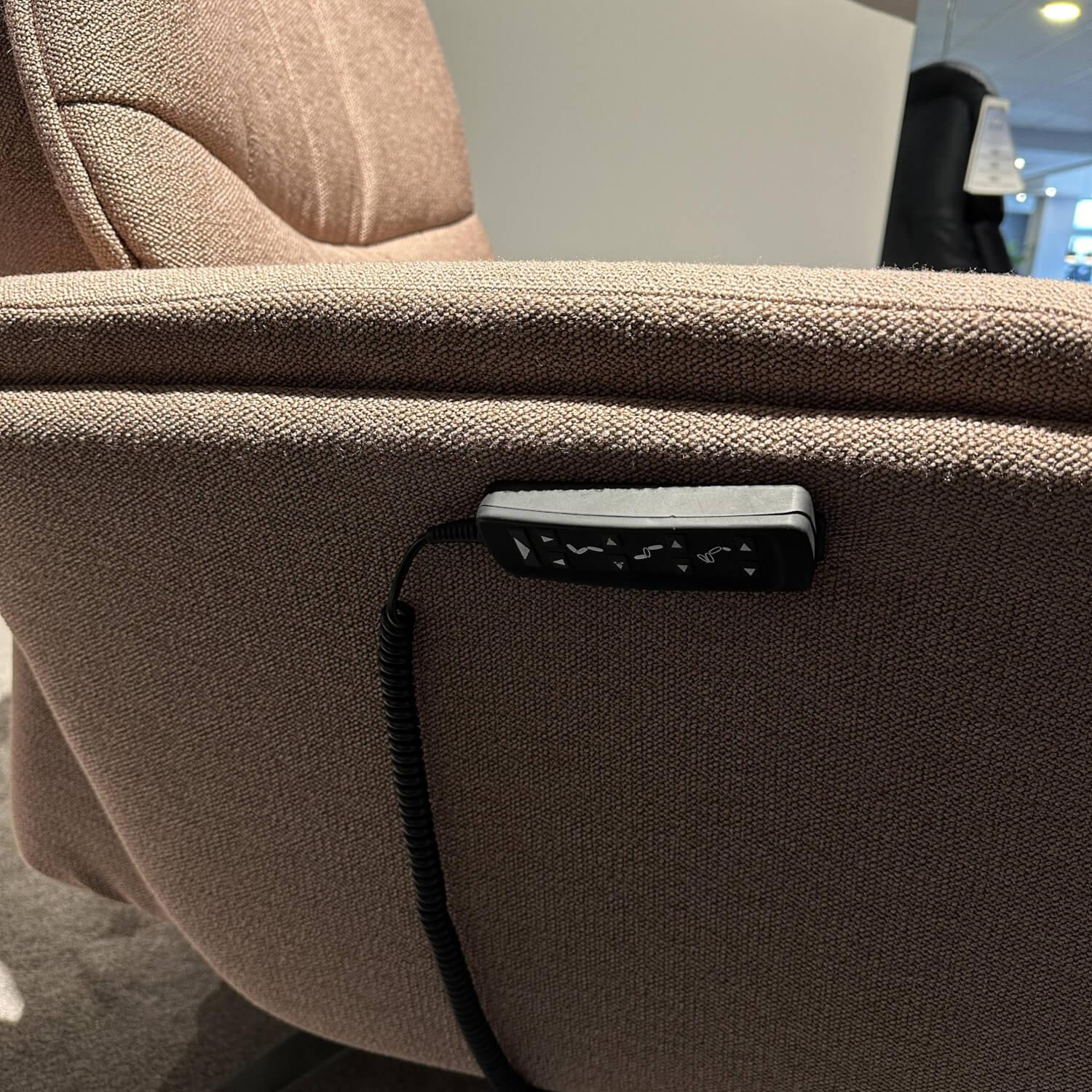 himolla - Relaxsessel Easy Swing M Bezug Stoff 24 Q2 Fashion Rosa Sternfuß Edelstahloptik Mit Elektrischer Verstellung - 12