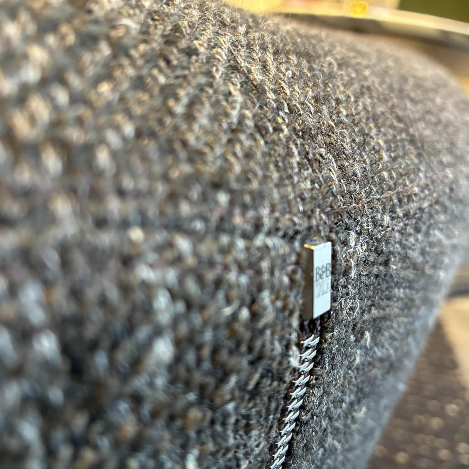 B&B Italia - Sessel Harbor Stoff 000TE Doppelte Nadelnaht Silente Schwarz mit Ottoman - 4