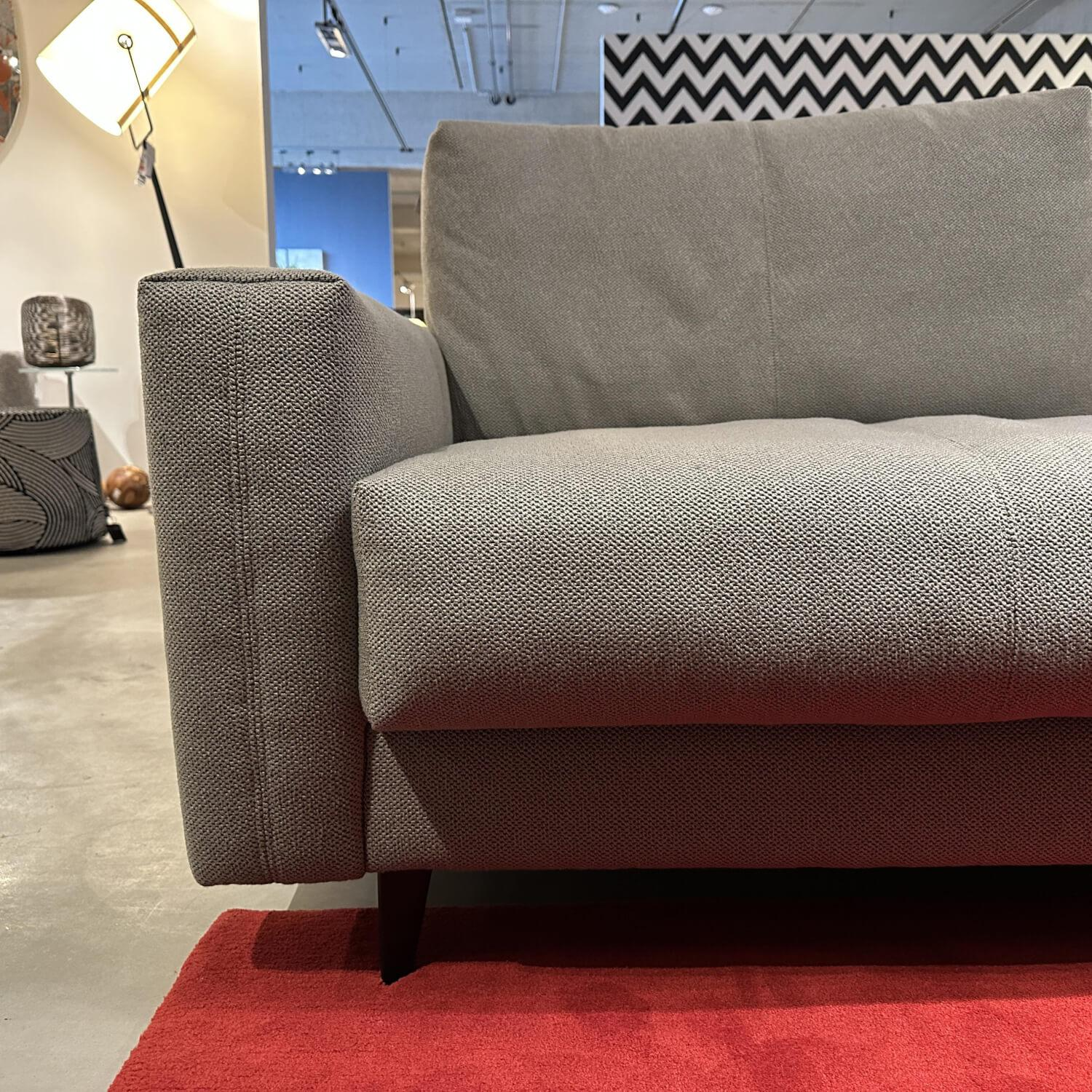 Artanova - Ecksofa Xenia Stoff U3471 Q2 Grau Taupe Füße Metall Schwarz - 9