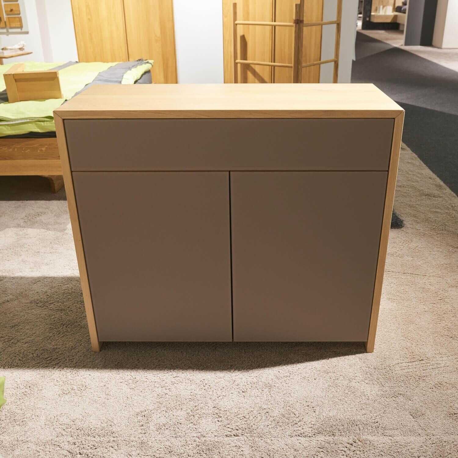 Team 7 - Kommode Lunetto Eiche Weißöl Glas Taupe Matt - 2