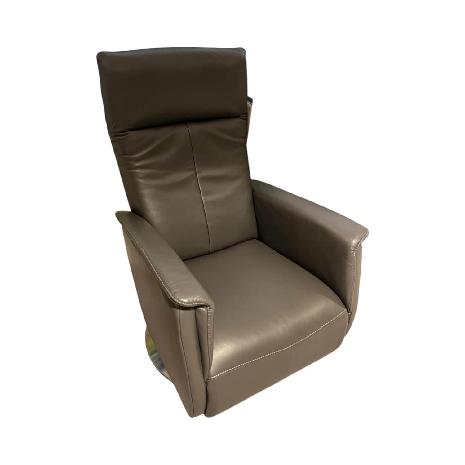 Activineo - Drehsessel Baccara Leder WM Anthrazit Drehteller Metall - 1