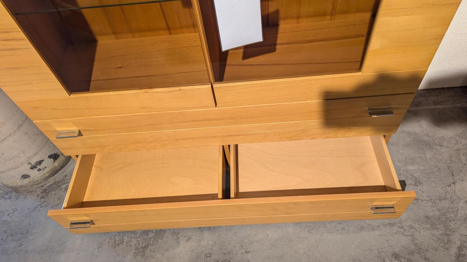 Klose Kollektion - Vitrine Apart Kernbuche Geölt Türen Glas - 4